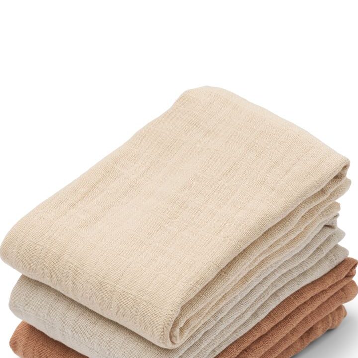 리우드 머슬린 천 3매 세트 - 토스카니 로즈 | Lewis Muslin Cloth 3-pack - Tuscany rose mix - Image 2