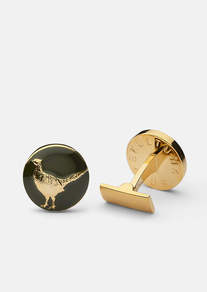 Skultuna 1607 스쿨투나 Hunter Cufflinks - Pheasant 남성 주얼리 스웨덴