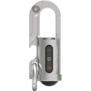 DLinky Mini 1200lm LED 슈퍼밝은EDC키체인손전등 USB충전식(은빛-흰색)