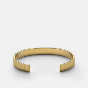 Skultuna 1607 스쿨투나 Ribbed Cuff - Gold Plated 남성 주얼리 스웨덴