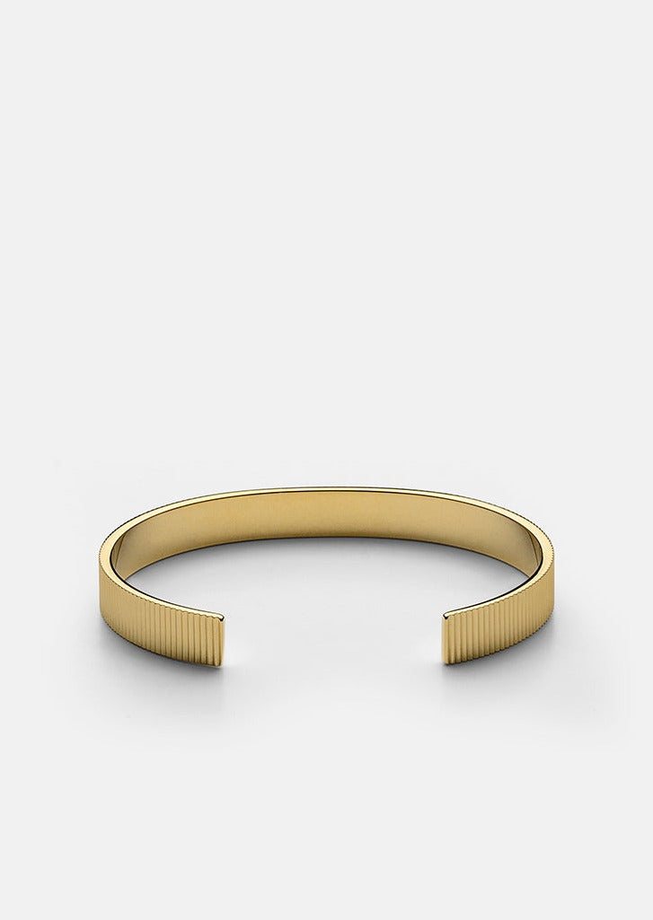 Skultuna 1607 스쿨투나 Ribbed Cuff - Gold Plated 남성 주얼리 스웨덴
