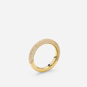 Skultuna 1607 스쿨투나 Simplicity Pavé Ring - Gold Plated 여성 주얼리 스웨덴