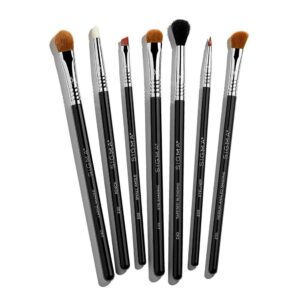 Sigma Beauty 기본 아이브러시세트 클래식 메이크업 아이라이너 아이섀도우 눈썹 블랙