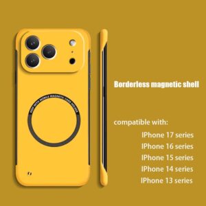 휴대폰 케이스-아이폰17프로맥스 하드쉘 16 프로 맥세이프 15 14 보호 커버 13 단색 검정 iPhone13ProMax