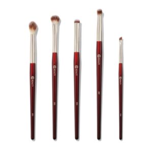 BK BEAUTY- 작은 눈을 위한 브러시세트(5개) 아이섀도우 아이라이너를 블렌딩 스머징 디파이닝