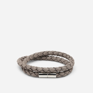 Skultuna 1607 스쿨투나 Suede Bracelet - Grey 남성 주얼리 스웨덴