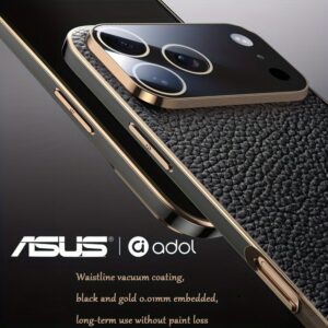 아수스(ASUS)아이폰17프로/프로맥스 초슬림 정밀 컷팅 구멍 풀 렌즈커버리지 블랙골든리치 갈색 아이폰 17 프로