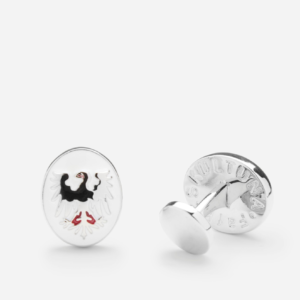 Skultuna 1607 스쿨투나 Klercker x Skultuna Manschettknappar - Södermanland - Silver plated 남성 주얼리 스