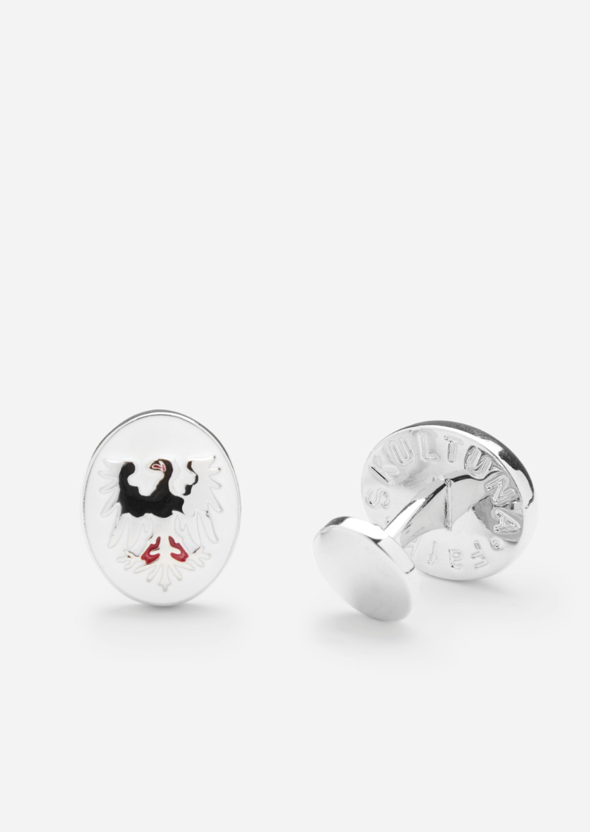 Skultuna 1607 스쿨투나 Klercker x Skultuna Manschettknappar - Södermanland - Silver plated 남성 주얼리 스