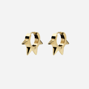 Skultuna 1607 스쿨투나 4 Spike Hoops - Gold Plated 여성 주얼리 스웨덴