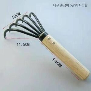 바다잡기 갯벌잡기 긴 손잡이 짧고 작은 갈퀴 조개 파기 해변 쇠스랑 곡괭이 K5 녹색 금속 채소 갈퀴