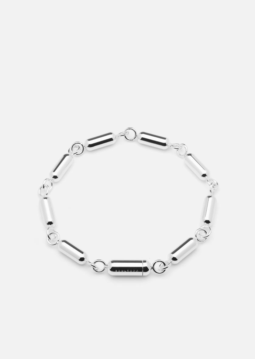 Skultuna 1607 스쿨투나 Wiv Bracelet - Thomas Sandell - Silver Plated 남성 주얼리 스웨덴