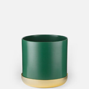 Skultuna 1607 스쿨투나 Nurture Planter - Grön & Mässingsfat - Stor 스웨덴 왕실 황동 공방