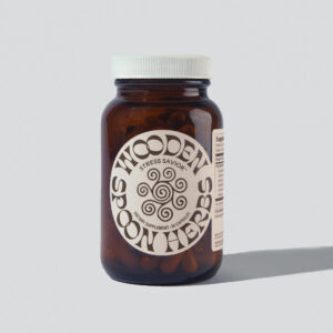 Wooden Spoon Herbs 우든스푼 스트레스 세이비어 아슈와간다 코디셉스 인삼 영양제 캡슐 90정