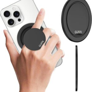Mag O 휴대폰 그립  MagSafe GUAN 안정적인 스탠드 iPhone-검정