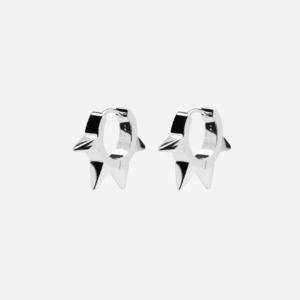 Skultuna 1607 스쿨투나 4 Spike Hoops - Silver Plated 여성 주얼리 스웨덴