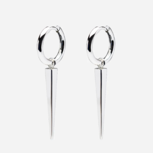 Skultuna 1607 스쿨투나 Spike Hoops - Silver Plated 여성 주얼리 스웨덴