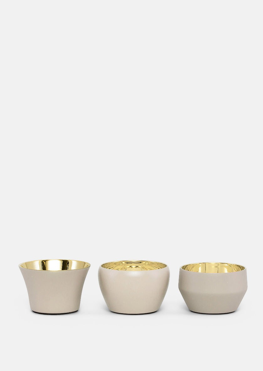 Skultuna 1607 스쿨투나 Kin Beige - Set om 3 스웨덴 왕실 황동 공방