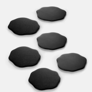 Skultuna 1607 스쿨투나 Veermakers Bluebell Coaster - Svärtad Mässing - Set om 6 스웨덴 왕실 황동 공방