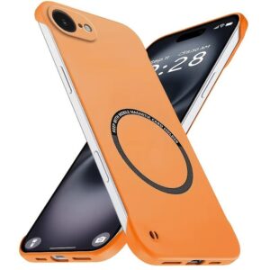 폰 케이스 3개 세트+화면 보호필름 2개 초슬림 프레임리스Magsafe아이폰 호환 세미엣지 검은색 IPhone 14 Pro Max