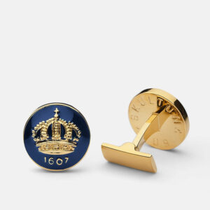 Skultuna 1607 스쿨투나 Skultuna Crown Cufflinks - Blue 남성 주얼리 스웨덴