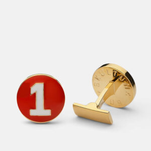Skultuna 1607 스쿨투나 Racer Cufflinks - Red & White 남성 주얼리 스웨덴