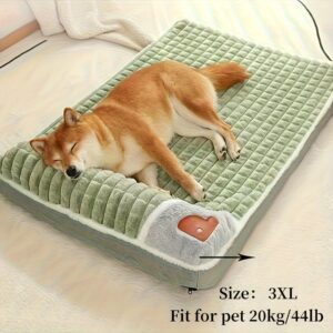 편안한 두꺼운 강아지 고양이 침대 패드 미끄럼 방지 펫 매트기계 세탁가능 반려동물 매트리스
