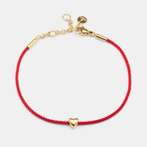 Skultuna 1607 스쿨투나 Heart Thread Bracelet – Red 여성 주얼리 스웨덴