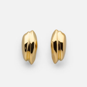 Skultuna 1607 스쿨투나 Écume de Mer - Unda Earrings - Gold Plated 여성 주얼리 스웨덴