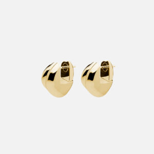 Skultuna 1607 스쿨투나 Écume de Mer - Unda Petit Earrings - Gold Plated 여성 주얼리 스웨덴