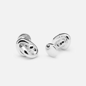 Skultuna 1607 스쿨투나 Nodo Cufflinks - Silver Plated 여성 주얼리 스웨덴
