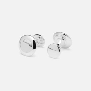 Skultuna 1607 스쿨투나 Punto Cufflinks - Silver Plated 여성 주얼리 스웨덴