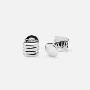 Skultuna 1607 스쿨투나 Curbo Cufflinks - Silver Plated 여성 주얼리 스웨덴