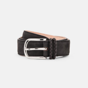 Skultuna 1607 스쿨투나 Skultuna Suede Belt - Black 남성 주얼리 스웨덴
