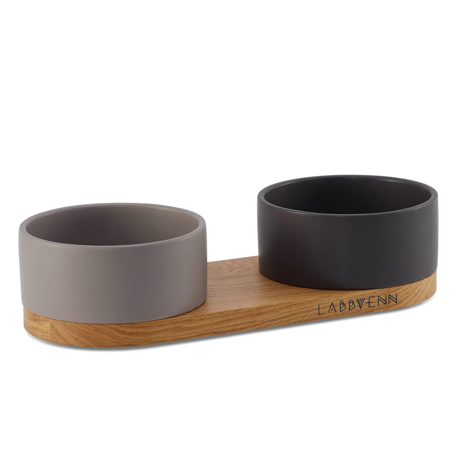 Labbvenn 라브벤 Vuku Ceramic Double Buffet- Black/Cocoa 강아지 벨기에 디자인