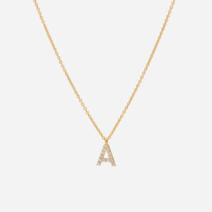 Skultuna 1607 스쿨투나 Pavé Letter - Gold Vermeil - A 여성 주얼리 스웨덴