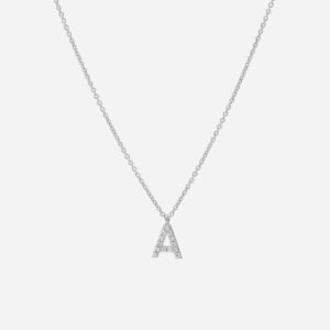 Skultuna 1607 스쿨투나 Pavé Letter - Sterling Silver - A 여성 주얼리 스웨덴