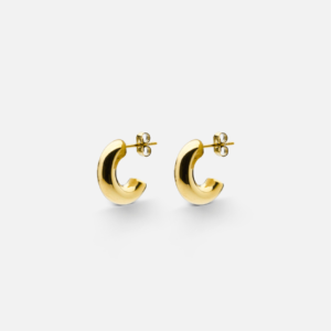 Skultuna 1607 스쿨투나 Simplicity Plain Huggies - Gold Plated 여성 주얼리 스웨덴