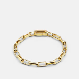 Skultuna 1607 스쿨투나 Traverse Chain Bracelet – Gold Plated 여성 주얼리 스웨덴
