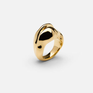 Skultuna 1607 스쿨투나 Écume de Mer - Unda Ring - Gold Plated 여성 주얼리 스웨덴