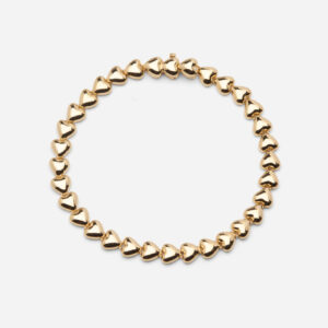 Skultuna 1607 스쿨투나 Mille Coeurs Bracelet - Gold Vermeil 여성 주얼리 스웨덴