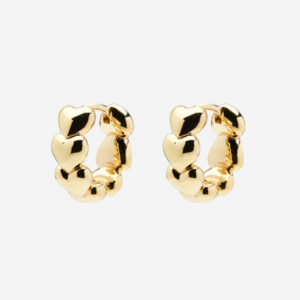 Skultuna 1607 스쿨투나 Mille Coeurs Petit Hoops - Gold Vermeil 여성 주얼리 스웨덴