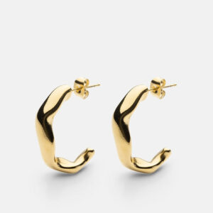 Skultuna 1607 스쿨투나 Chunky Earrings - Gold Plated 여성 주얼리 스웨덴