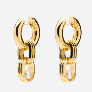 Skultuna 1607 스쿨투나 Hoop Earrings - Déco - Gold Plated 여성 주얼리 스웨덴