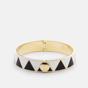 Skultuna 1607 스쿨투나 GTG Enamel Bracelet – Black & White 여성 주얼리 스웨덴