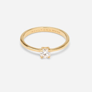 Skultuna 1607 스쿨투나 Solitaire Ring - Gold Vermeil 여성 주얼리 스웨덴