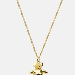 Skultuna 1607 스쿨투나 Teddy Bear Necklace design Thomas Sandell – Gold Plated 여성 주얼리 스웨덴