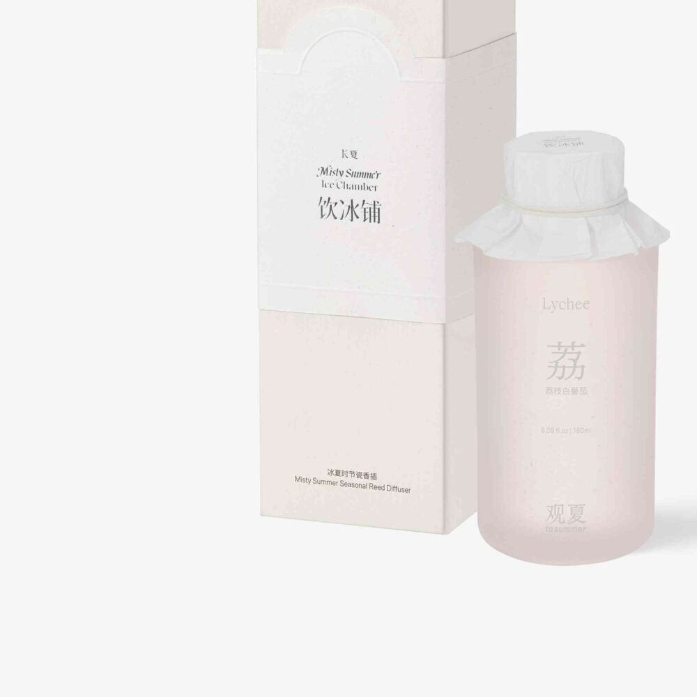 To Summer 관샤 観夏 LYCHEE MISTY SUMMER REED DIFFUSER 180ML 중국 니치 홈프래그런스 - Image 3