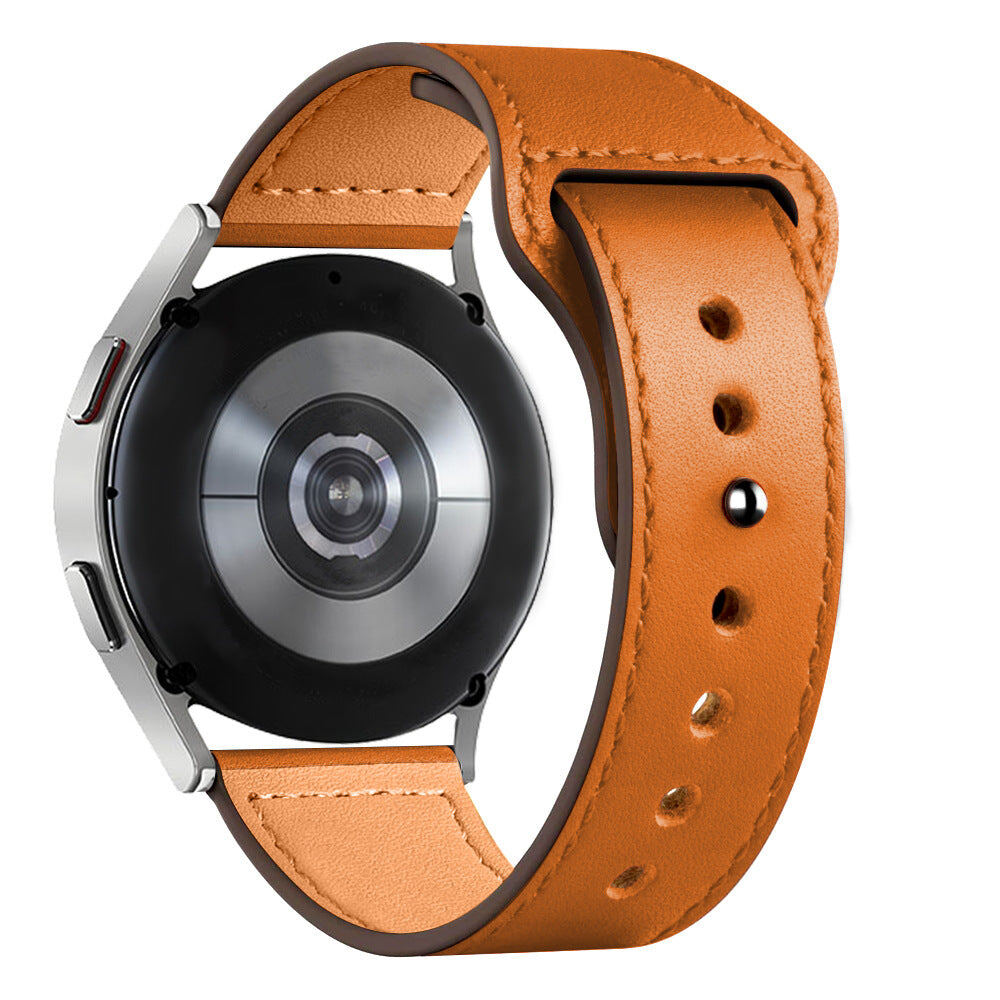 빕준 Genuine Leather Loop Strap for Samsung Galaxy Watch4/5/PRO/6/7 해외직구 정품