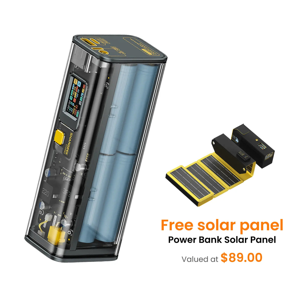 샤지 Shargeek 100 ( 100W, 25K, DC Ports) 충전기 SSD허브 해외직구 정품